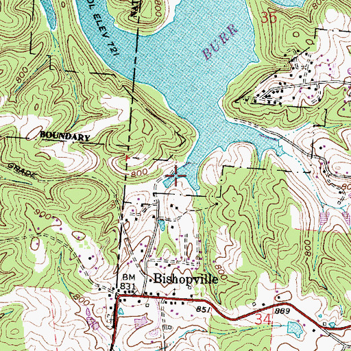 Topographic Map of Boat Dock Number 1, OH