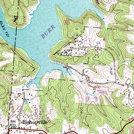 Topographic Map of Boat Dock Number 2, OH