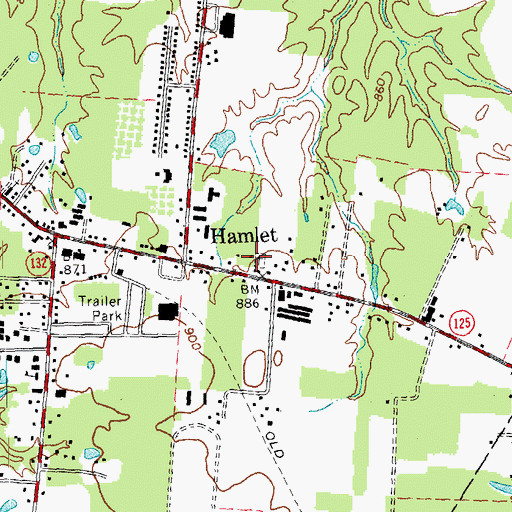 Topographic Map of Mount Holly Christian Chapel Cemetery, OH