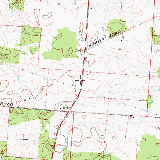 Topographic Map of Bethel Cemetery, OH