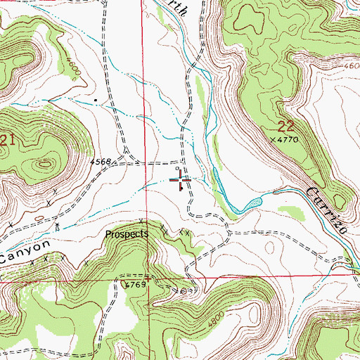 Topographic Map of Bear Canyon, CO