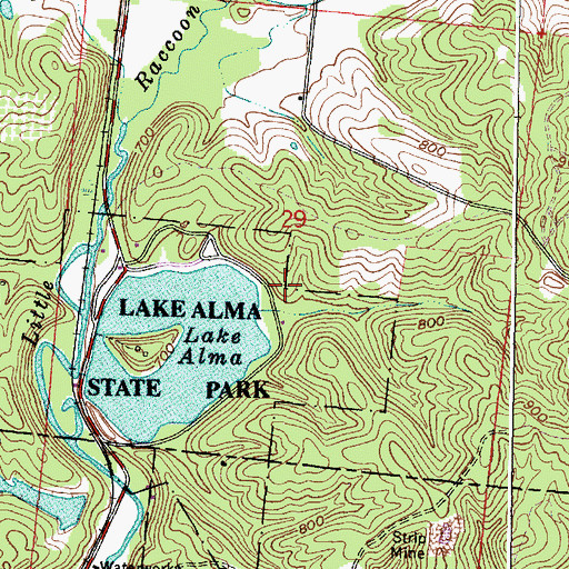 Topographic Map of Old Pine Trail, OH