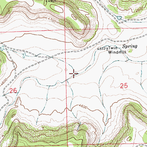 Topographic Map of Big Canyon, NM