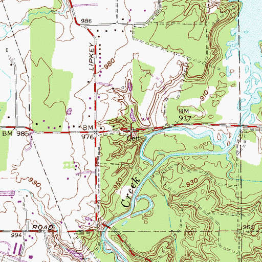 Topographic Map of Covenanter Cemetery, OH