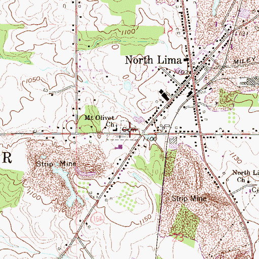 Topographic Map of Good Hope Lutheran Cemetery, OH