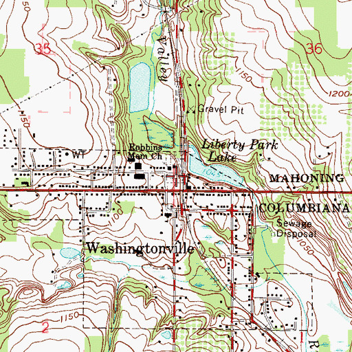 Topographic Map of Lutheran Church Cemetery, OH