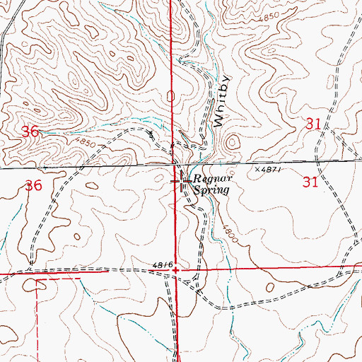 Topographic Map of Regnar Spring, CO