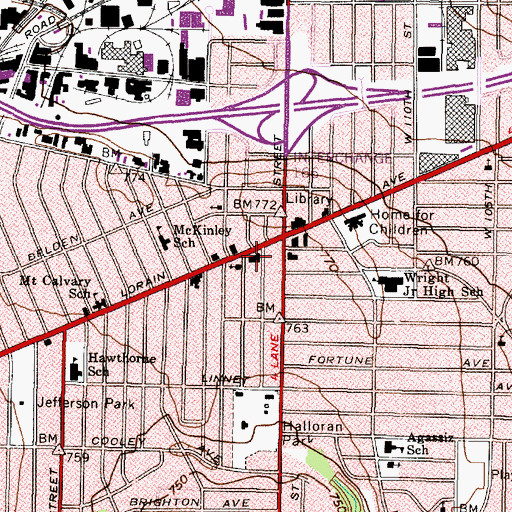 Topographic Map of Variety Theatre, OH