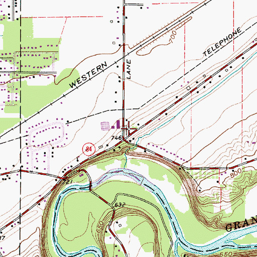 Topographic Map of Lane Road Cemetery, OH