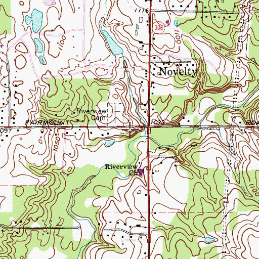 Topographic Map of Briar Hill Cemetery, OH