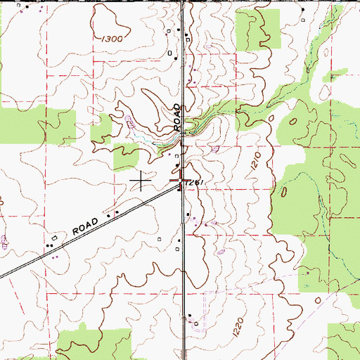 Topographic Map of Yoder Cemetery, OH