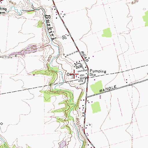 Topographic Map of Curt Knisley Farm Cemetery, OH