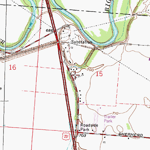 Topographic Map of Paul Peters Farm Cemetery, OH