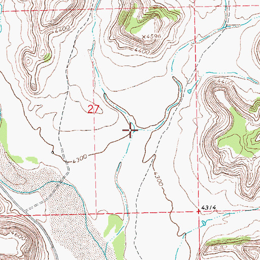Topographic Map of Road Canyon, OK