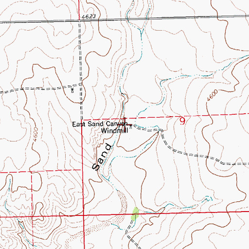 Topographic Map of East Sand Canyon Windmill, CO