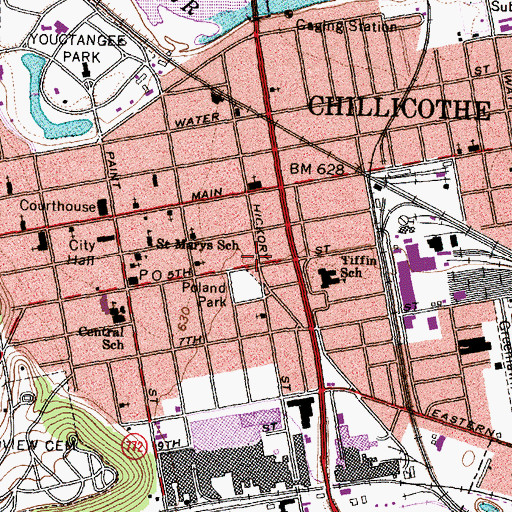 Topographic Map of Armstrong Burials (historical), OH