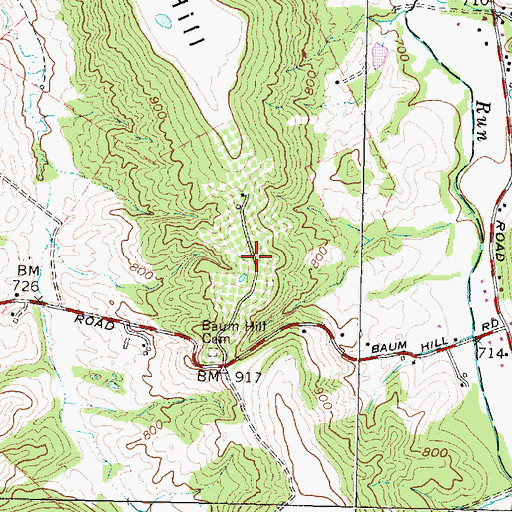 Topographic Map of Upland Orchard, OH