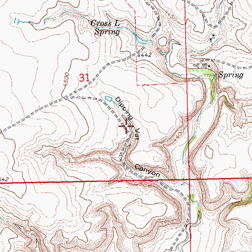 Topographic Map of Dripping Vat Spring, CO