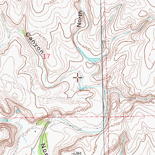 Topographic Map of Holt Canyon, OK