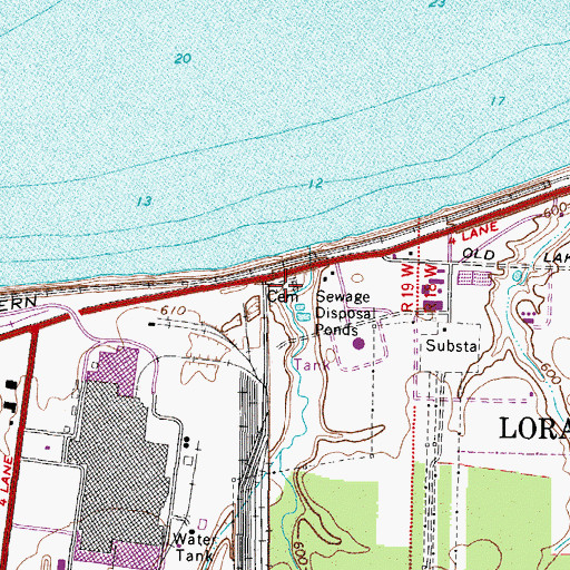 Topographic Map of Claus Cemetery, OH