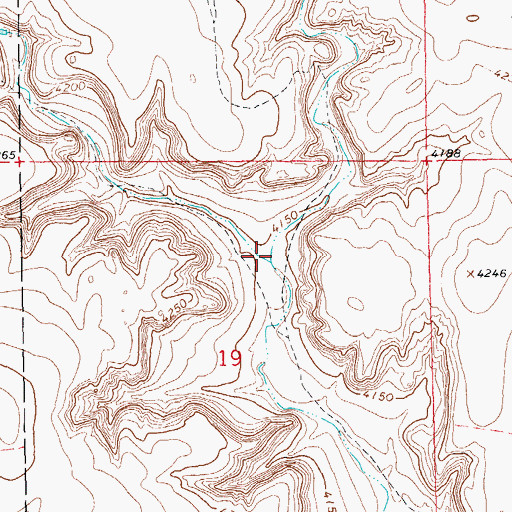 Topographic Map of West Squaw Canyon, OK