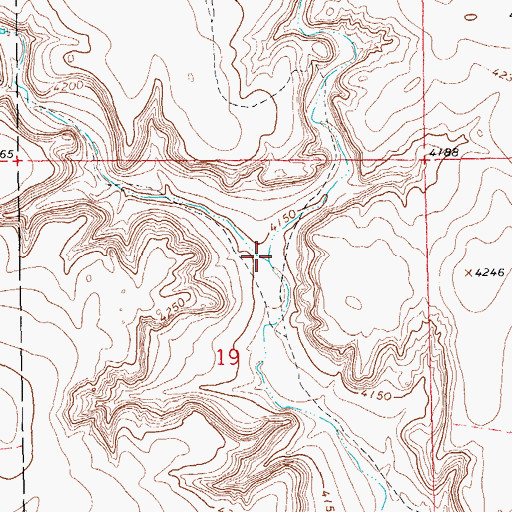 Topographic Map of East Squaw Canyon, OK