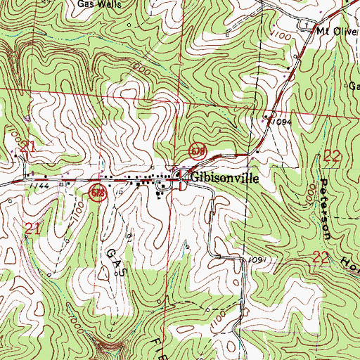 Topographic Map of Methodist Episcopal Cemetery, OH