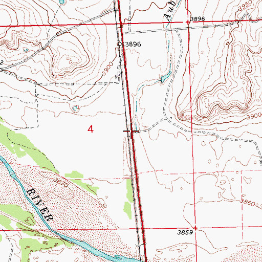 Topographic Map of Aubrey Canyon, OK