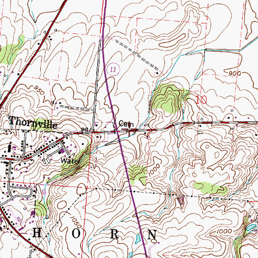Topographic Map of Kemper Family Cemetery, OH