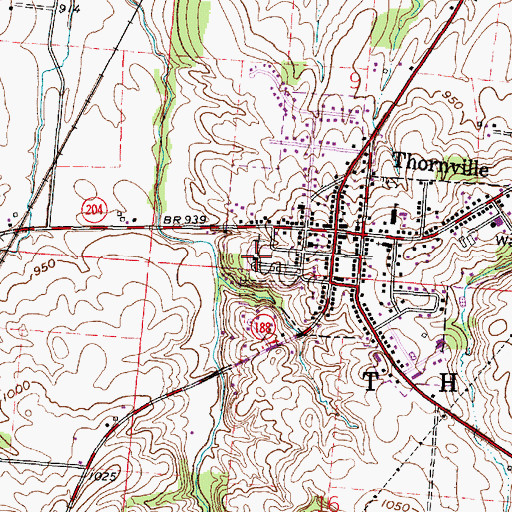 Topographic Map of Lutheran Reformed Cemetery, OH