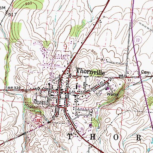 Topographic Map of Old Methodist Episcopal Cemetery, OH