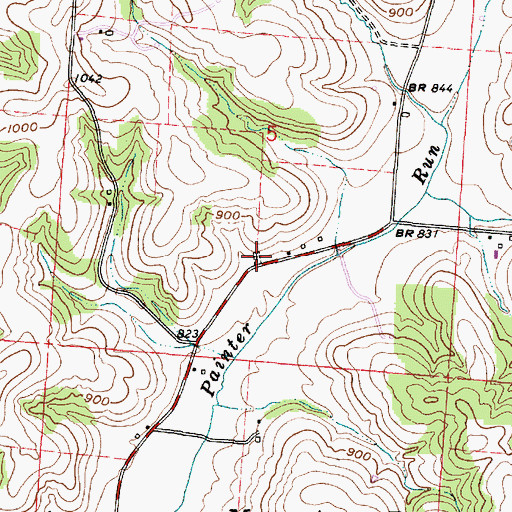 Topographic Map of Old Presbyterian Cemetery, OH
