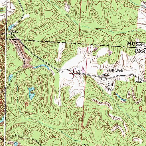 Topographic Map of Owens Cemetery, OH