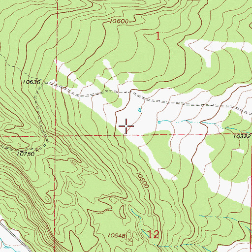 Topographic Map of Thompson Park, CO