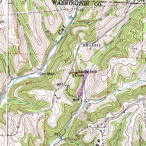 Topographic Map of Hill Grove Church (historical), OH