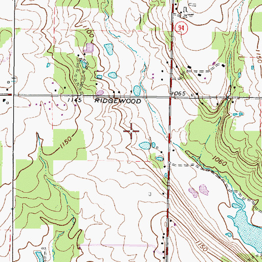 Topographic Map of Alderfer-Oenslager County Park, OH