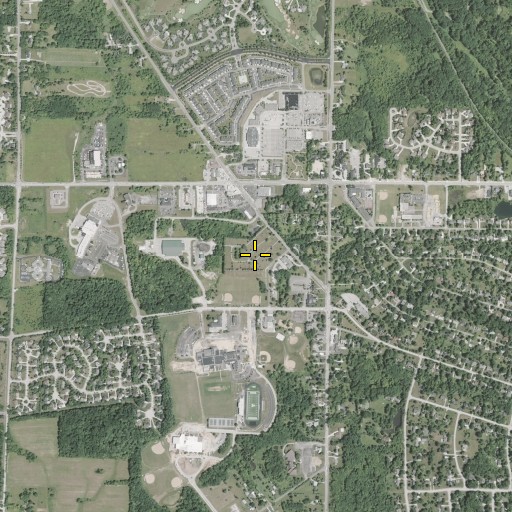 Aerial/Satellite Image of Aurora Cemetery, OH