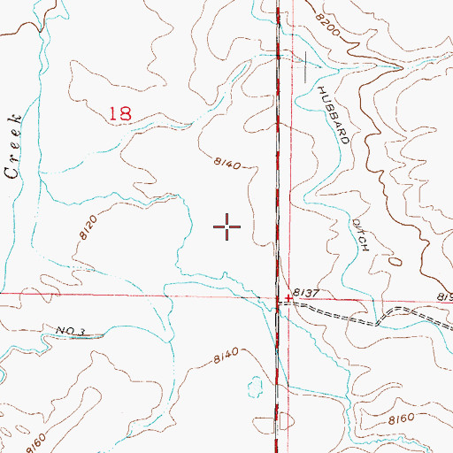 Topographic Map of Arapaho National Wildlife Refuge, CO