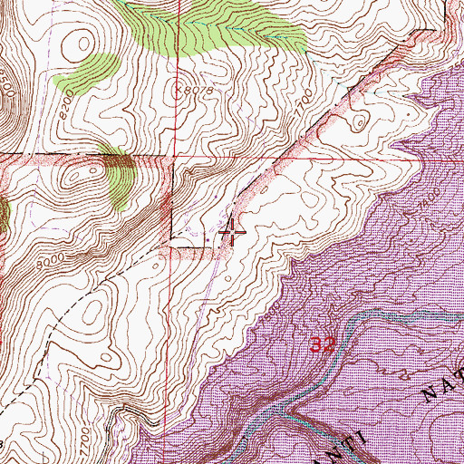 Topographic Map of Curecanti National Recreation Area, CO