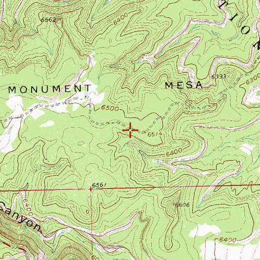 Topographic Map of Liberty Cap Trail, CO