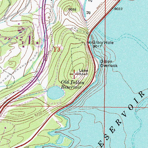 Topographic Map of Lake Hill, CO