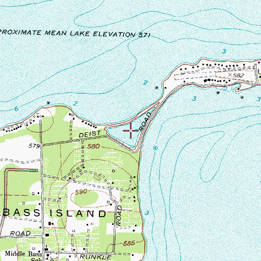 Topographic Map of Hauncks Pond, OH