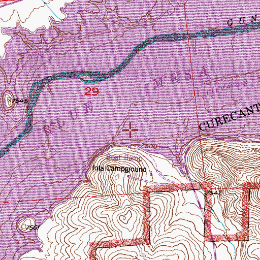 Topographic Map of Iola (historical), CO