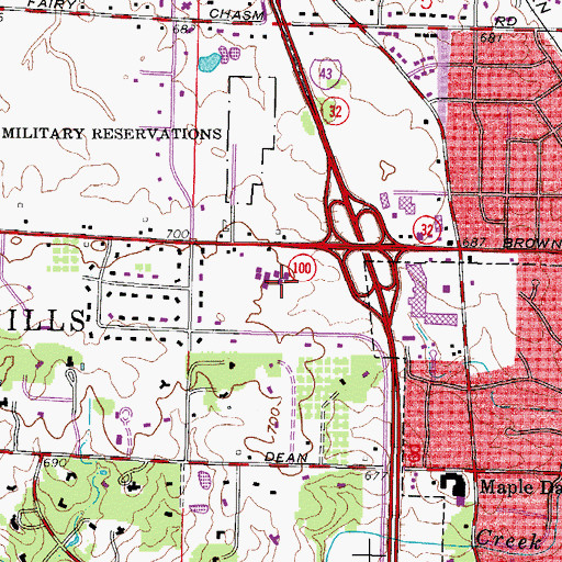 Topographic Map of New World Montessori School, WI