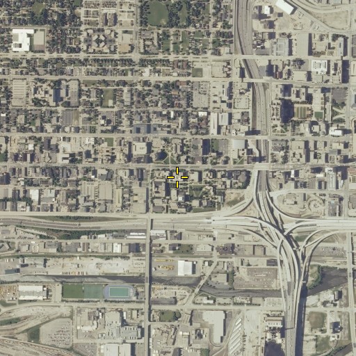 Aerial/Satellite Image of Memorial Library, WI