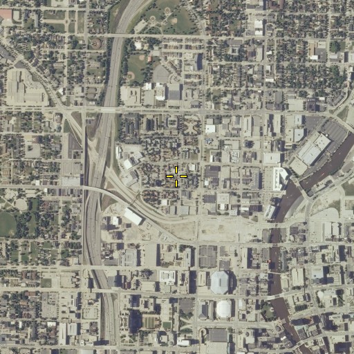 Aerial/Satellite Image of Morris Temple Church of God in Christ, WI