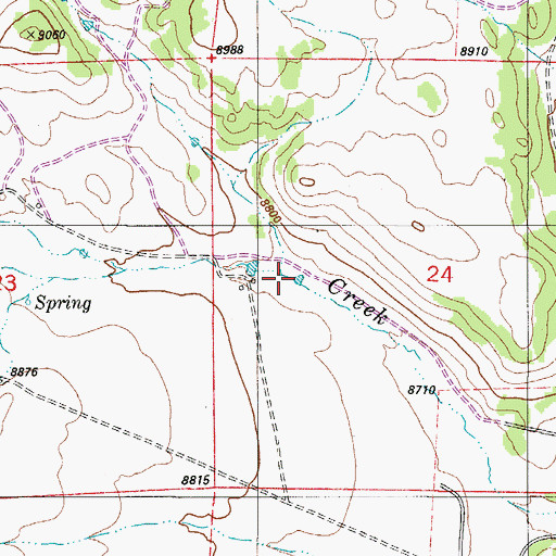 Topographic Map of Brooker Gulch, CO