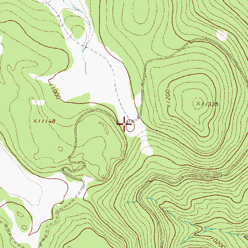 Topographic Map of Milk Cow Pass, CO