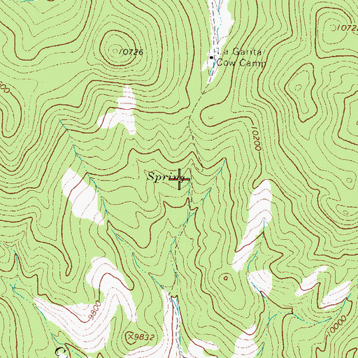 Topographic Map of High Spring, CO