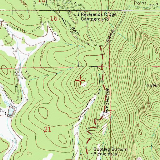 Topographic Map of Mount Thomas, CO